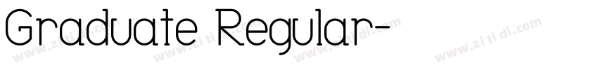 Graduate Regular字体转换